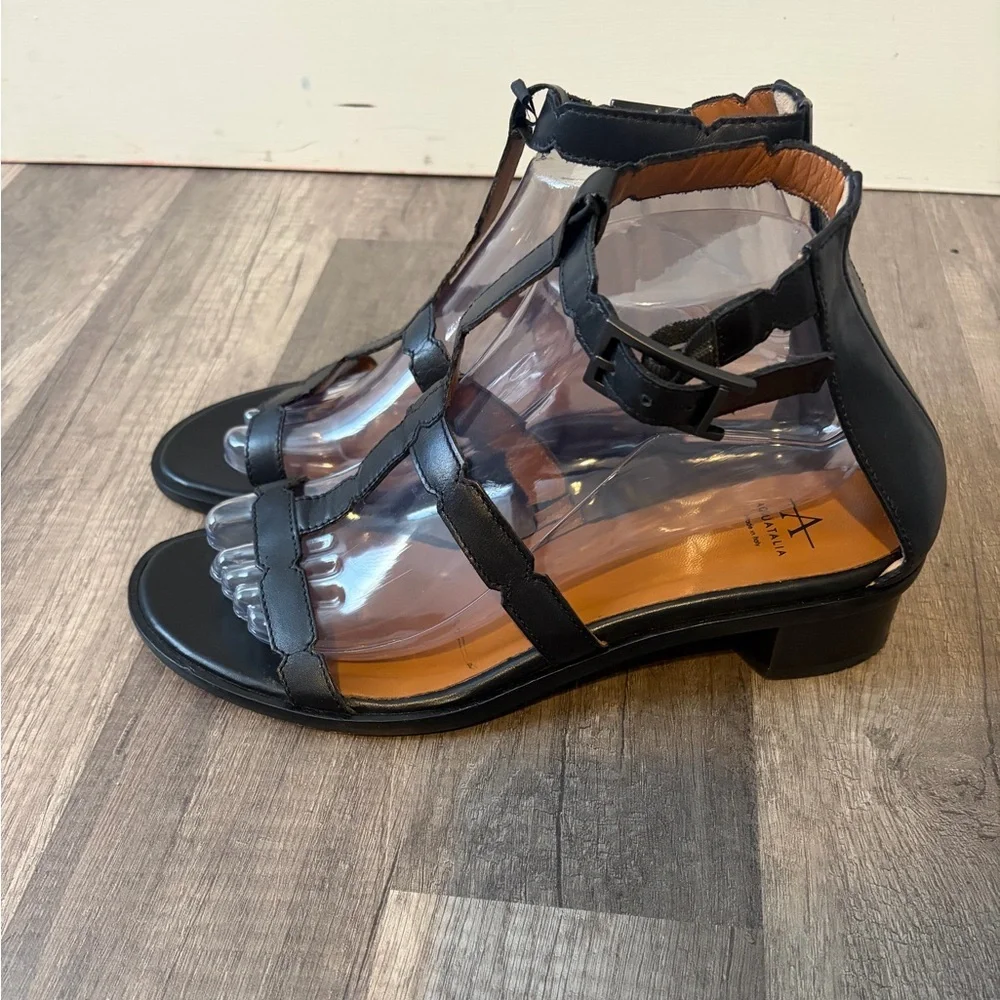Aquatalia strap leather